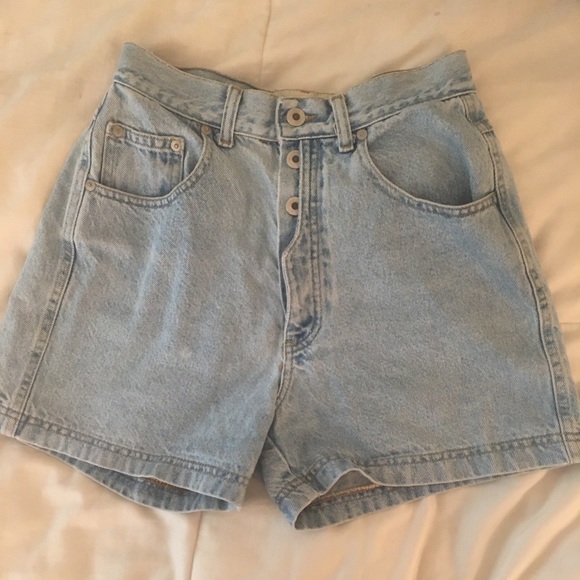 High waist multi button jean shorts - Picture 1 of 3